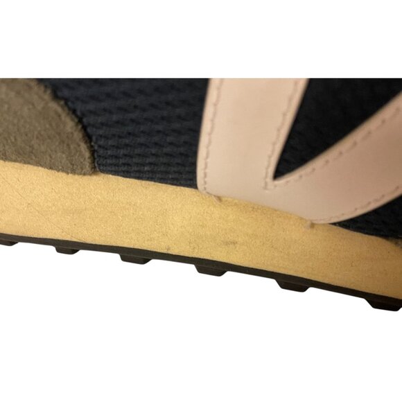Veja Khaki and Navy Sneakers - Picture 4 of 12